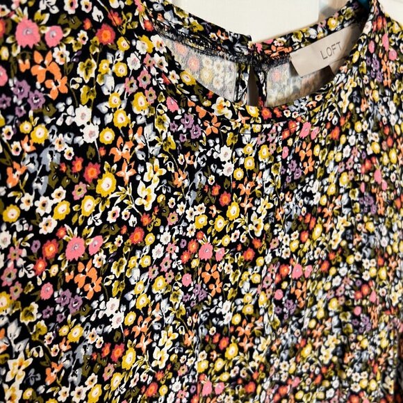 Loft Petite Floral Mini Dress - Picture 2 of 5